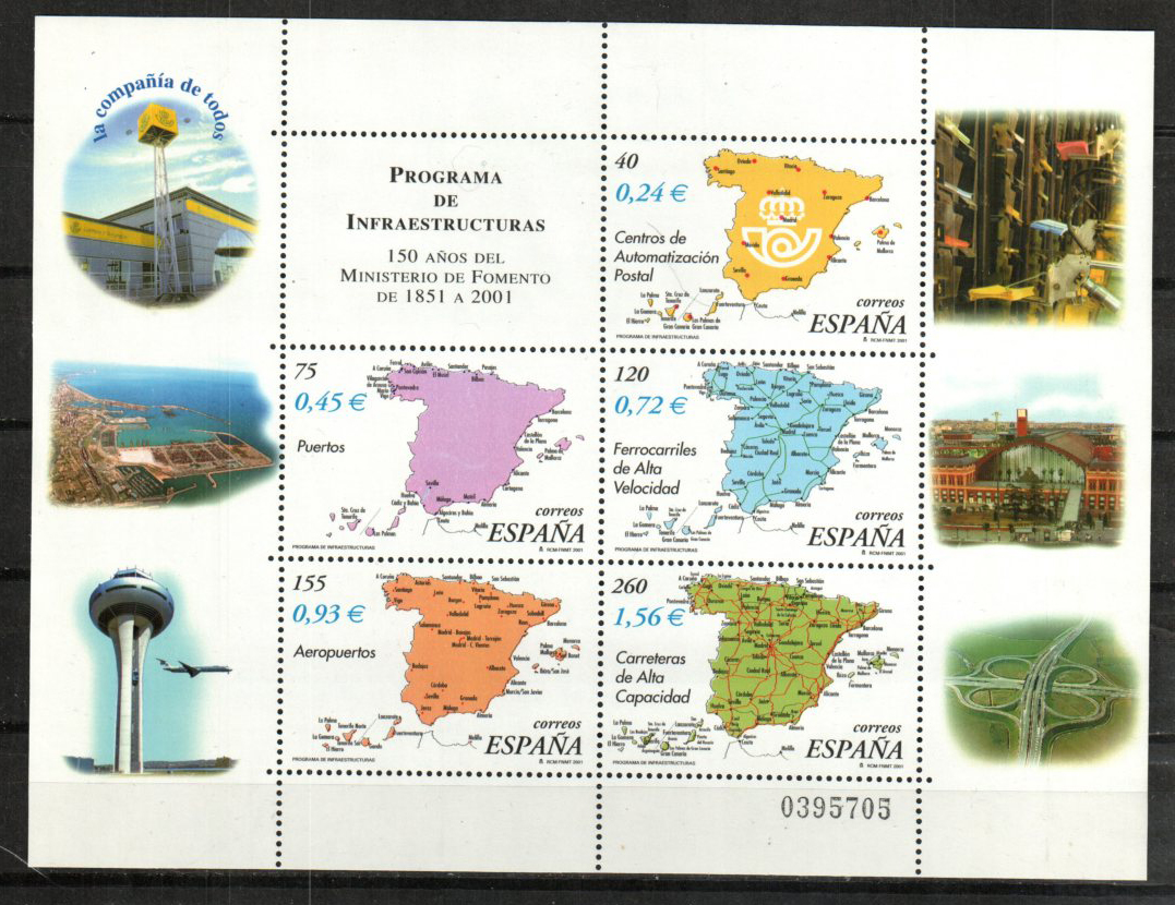 Maps of Spain - Mesa Stamps