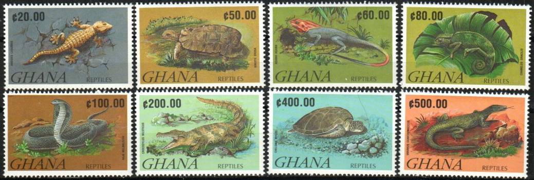 Reptiles, snakes and turtles - Mesa Stamps