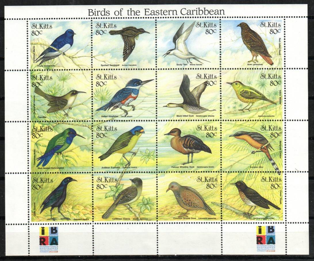 Birds of the Eastern Caribbean - Mesa Stamps