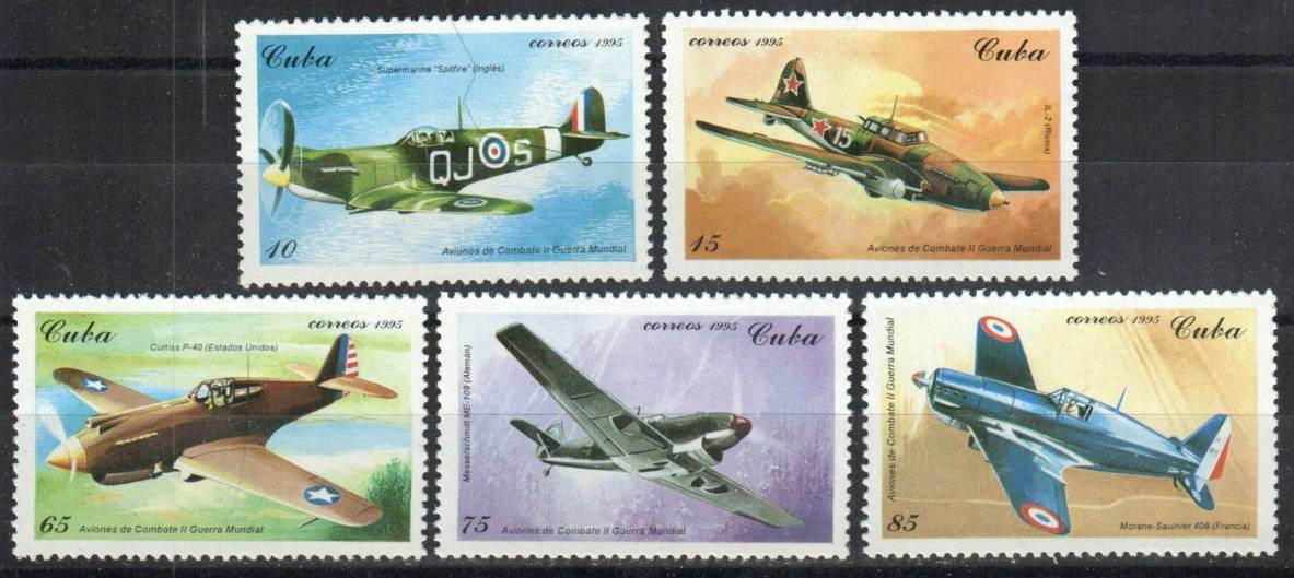 Mesa Stamps - World War II combat planes