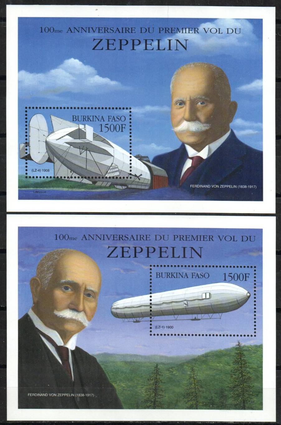 First Zeppelin Flight centenary - Mesa Stamps